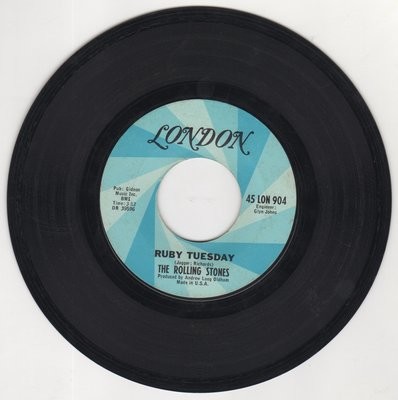 Item.P.11.Ruby Tuesday - 45rpm record