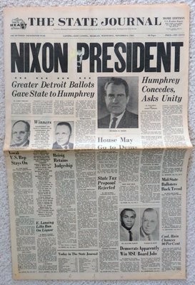 Item.L.05.Nixon President newspaper (Nov. 6, 1968)