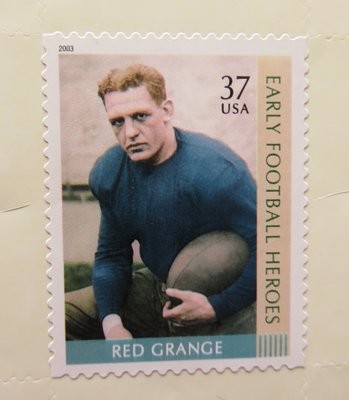 Item.D.18.Red Grange stamp