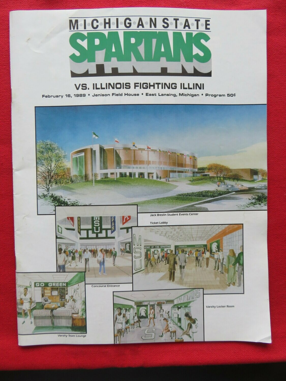 Item.D.92.1989 Flying Illini basketball program at MSU