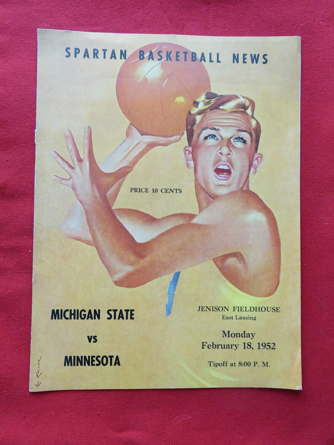 Item.S.79.1952 Michigan State v. Minnesota basketball program