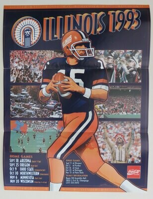 Item.C.50.1993 University of Illinois Football Poster (original)