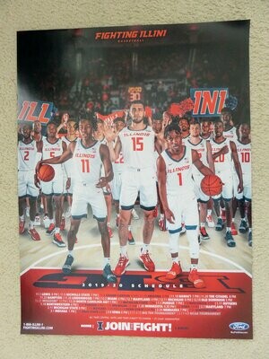 Item.B.32.2019-20 Illini Men's Basketball Poster