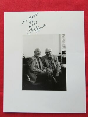 Item.A.24.Jack Buck autographed photo (with Harry Caray)