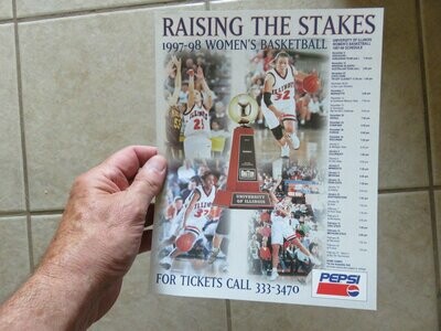 Item.B.39.​1997-98 University of Illinois WOMEN'S Basketball Poster