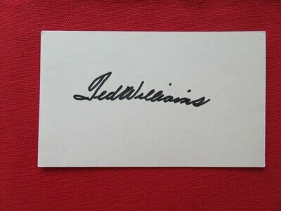 Item.A.29.Ted Williams autograph on 3x5