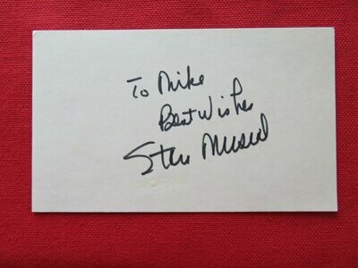 Item.A.47.Stan Musial autograph on 3x5