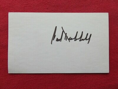 Item.A.31.Carl Hubbell autograph on 3x5 PLUS historical clipping