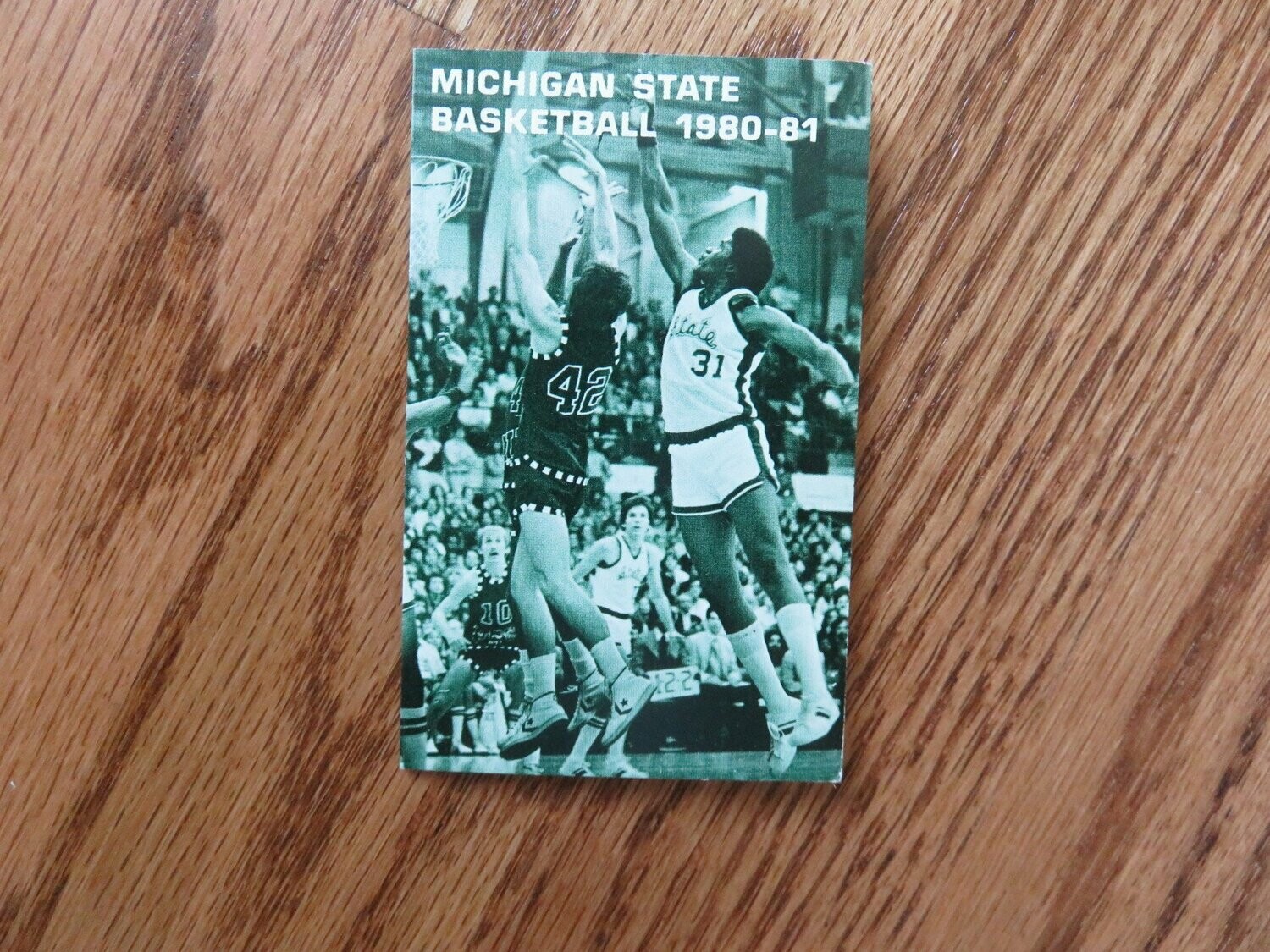 Item.G.35. 1980-81 Michigan State Men's Basketball Schedule Card