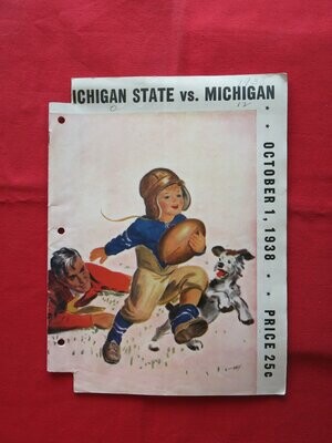Item.S.50.1938 Michigan-Michigan State football program