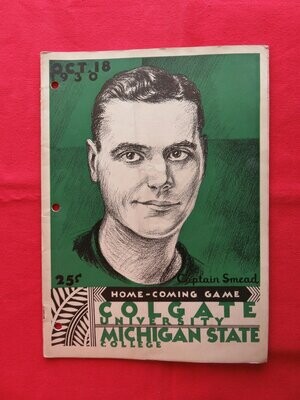 Item.S.26.1930 Michigan State v. Colgate football program