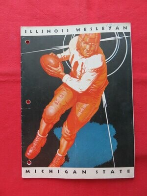 Item.S.30.1932 Michigan State v. Illinois Wesleyan football program