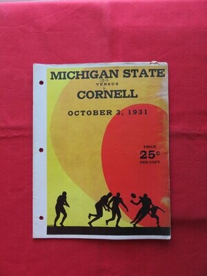 Item.S.28.1931 Michigan State v. Cornell of Iowa football program
