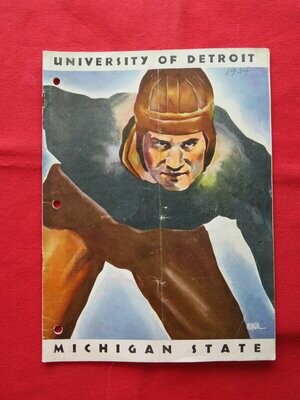 Item.S.36.1934 Michigan v. Detroit football program