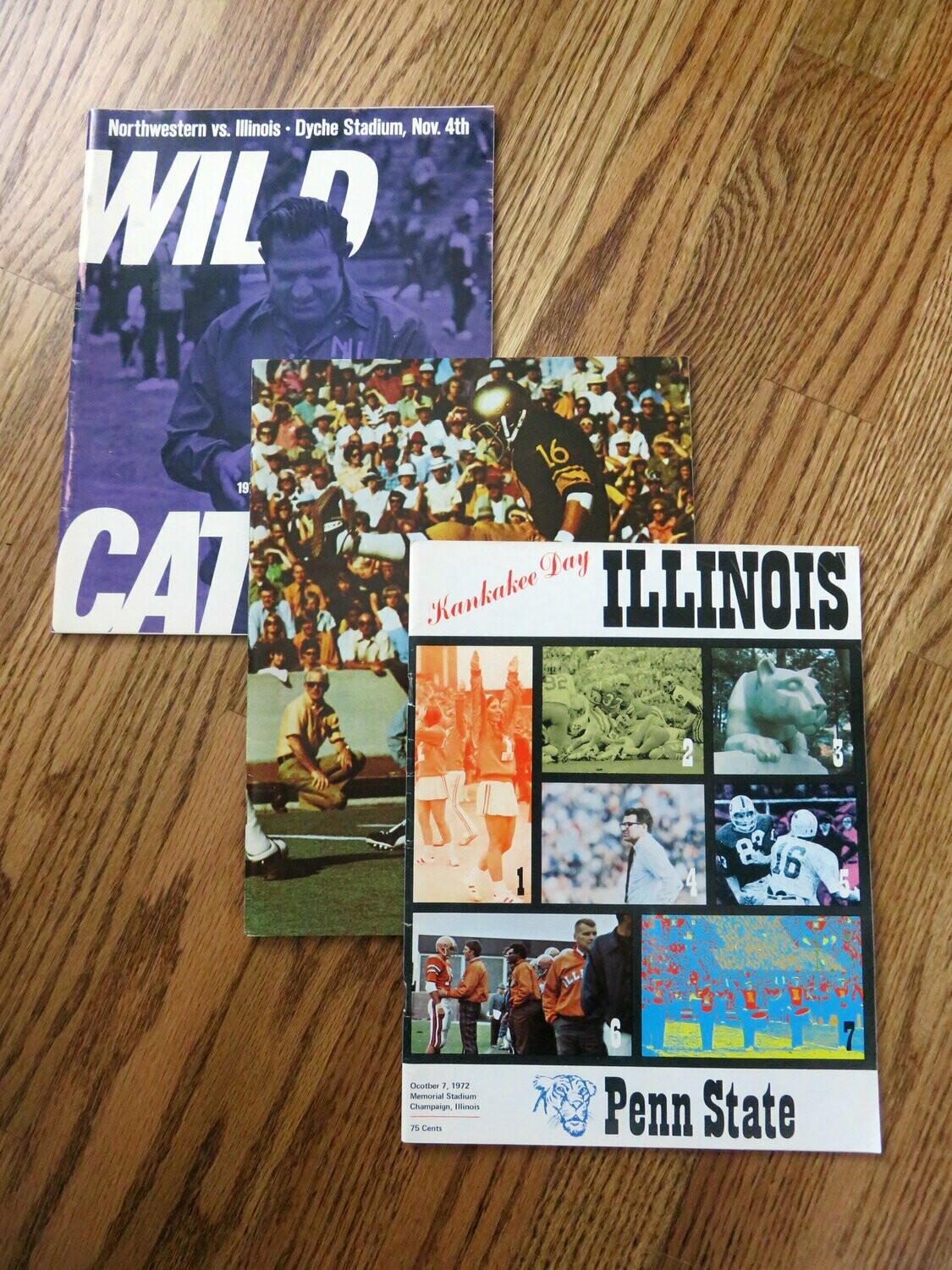 Item.D.58.1972 Illinois football programs (3 different)