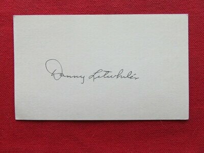 Item.A.63.Danny Litwhiler autograph on 3x5