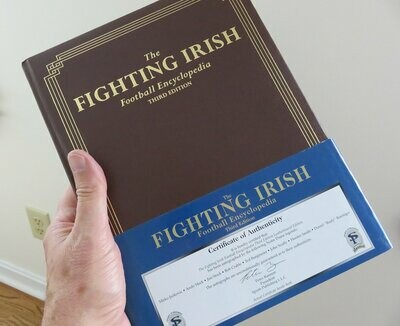 Item.A.21.​Fighting Irish Encyclopedia.3rd edition - SIGNED BY 8 NOTRE DAME LEGENDS