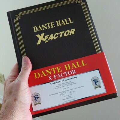 Item.A.17.DANTE HALL: X-Factor leatherbound (autographed)