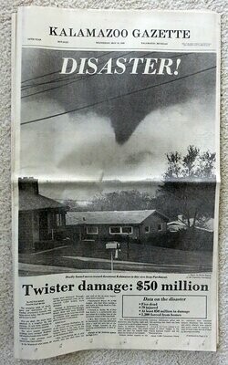 Item.L.37.1980 Kalamazoo Tornado newspaper (May 13, 1980)