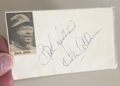 Item.A.62.Rich Allen autographed 3x5