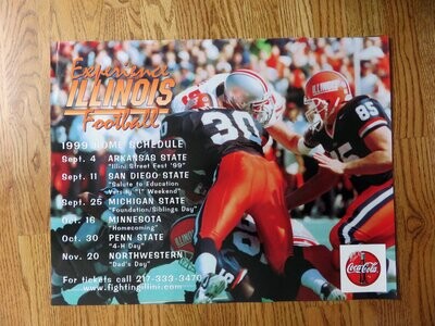 Item.C.54.1999 University of Illinois Football Poster (original)