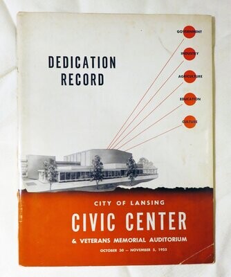 Item.F.107.Lansing Civic Center Dedication Program (Oct. 30-Nov. 5, 1955)