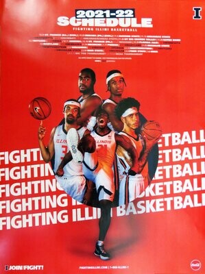Item.B.45.2021-22 University of Illinois Basketball Poster (original)