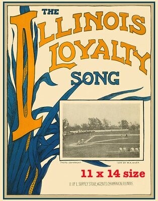 Item.C.192."Illinois Loyalty" Poster REPRINT (11" x 14")