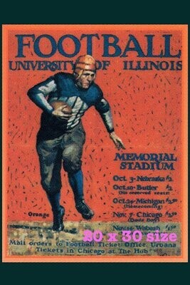 Item.C.185.1925 Illinois Football Poster REPRINT (20" x 30")