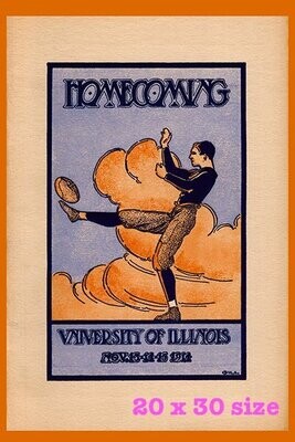 Item.C.212.​1914 Illinois Homecoming Program Cover REPRINT (20" x 30")