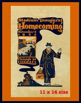 Item.C.279.​1923 Memorial Stadium First Game Program Cover (11" x 14")