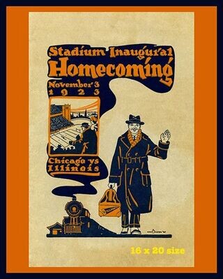 Item.C.280.​1923 Memorial Stadium First Game Program Cover (16" x 20")