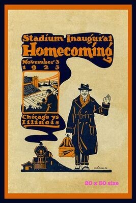 Item.C.281.​1923 Memorial Stadium First Game Program Cover (20" x 30")