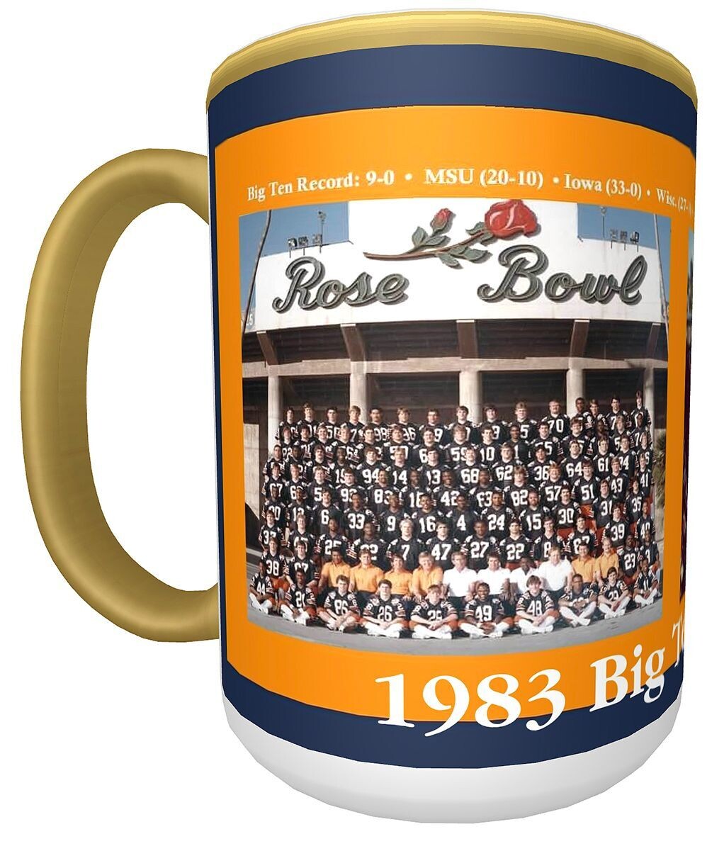 Item.X.28.​15-Ounce Ceramic Mug featuring Illinois Football's 1983 Big Ten Champions