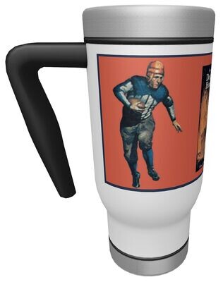 Item.X.77.17-Ounce Travel Mug with handle featuring "Red Grange"