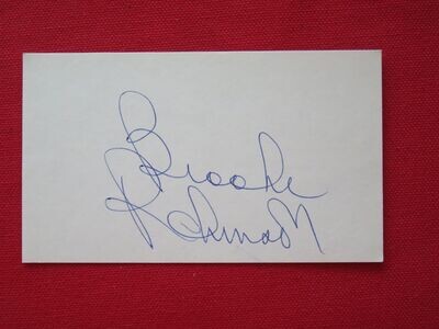 Item.A.30.Brooks Robinson autographed 3x5 & 1992 Ziploc baseball card