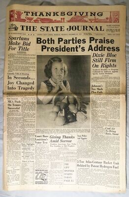 Item.L.29.JFK assassination - Lansing State Journal (Nov. 28, 1963)