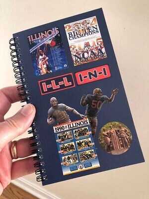 Item.X.106.5" x 8" Illini-Themed Notebook