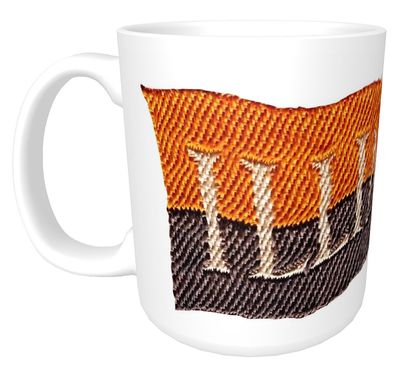 Item.X.112.​11-Ounce Ceramic Mug featuring Illinois pennant