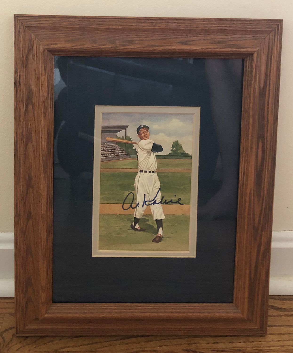 Item.A.116.Al Kaline autographed framed photo