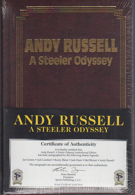 Item.A.04.A Steeler Odyssey (signed by Greene, Lambert, Bleier, Ham, Blount & Russell)