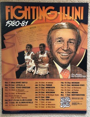 Item.B.03.1980-81 University of Illinois Basketball Poster (original)