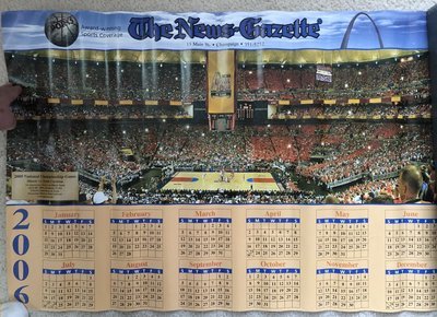 Item.D.01.2006 Illini Calendar - featuring a scene the 2005 St. Louis NCAA Final Four