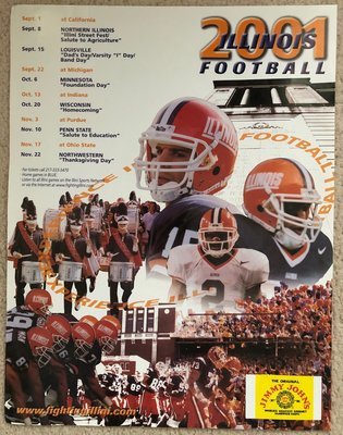 Item.C.32.2001 University of Illinois Football Poster (original)