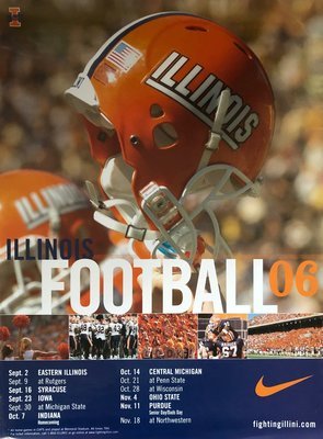 Item.C.37.2006 University of Illinois Football Poster (original)