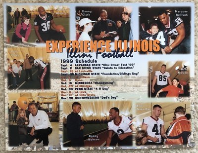Item.C.30.1999 University of Illinois Football Poster (original)