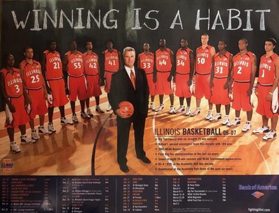 Item.B.29.2006-07 University of Illinois Basketball Poster (original)