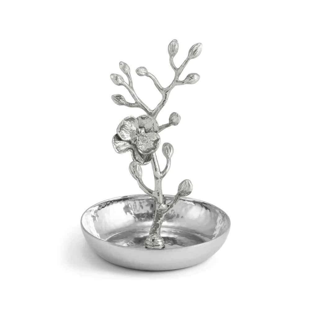 WHITE ORCHID RING CATCH