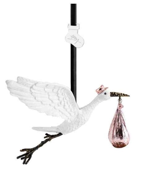 ORNAMENT STORK PINK