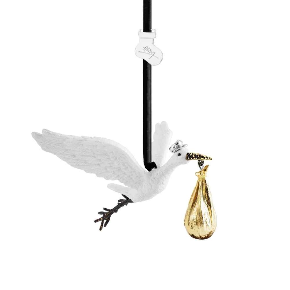 ORNAMENT STORK GOLD